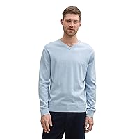 TOM TAILOR Maglione da Uomo, 37709 - Light Dove Blue Melange