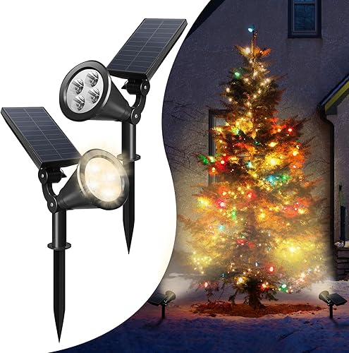 WONYO Luces solares multicolores, 18 LED mejoradas, luces solares exteriores impermeables IP65, 7 modos de iluminaciĂłn de color, luces solares para WONYO Luces solares multicolores, 18 LED mejoradas, luces solares exteriores impermeables IP65, 7 modos de iluminaciĂłn de color, luces solares para