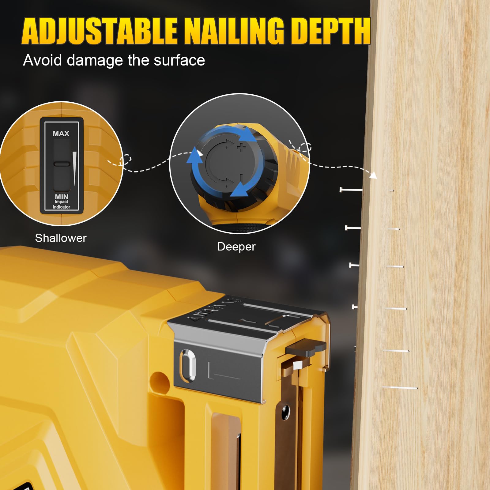 3-in-1 Cordless Staple Gun - Brad Nailer & More -4 3-in-1 Cordless Staple Gun - Brad Nailer & More -4