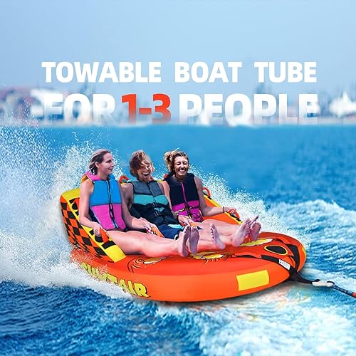 Miniatura 2 de SUWTAIR Tubos remolcables para navegación, tubo de tracción, tubos de súper sofá para barcos, tubo inflable para barco, puntos de remolque