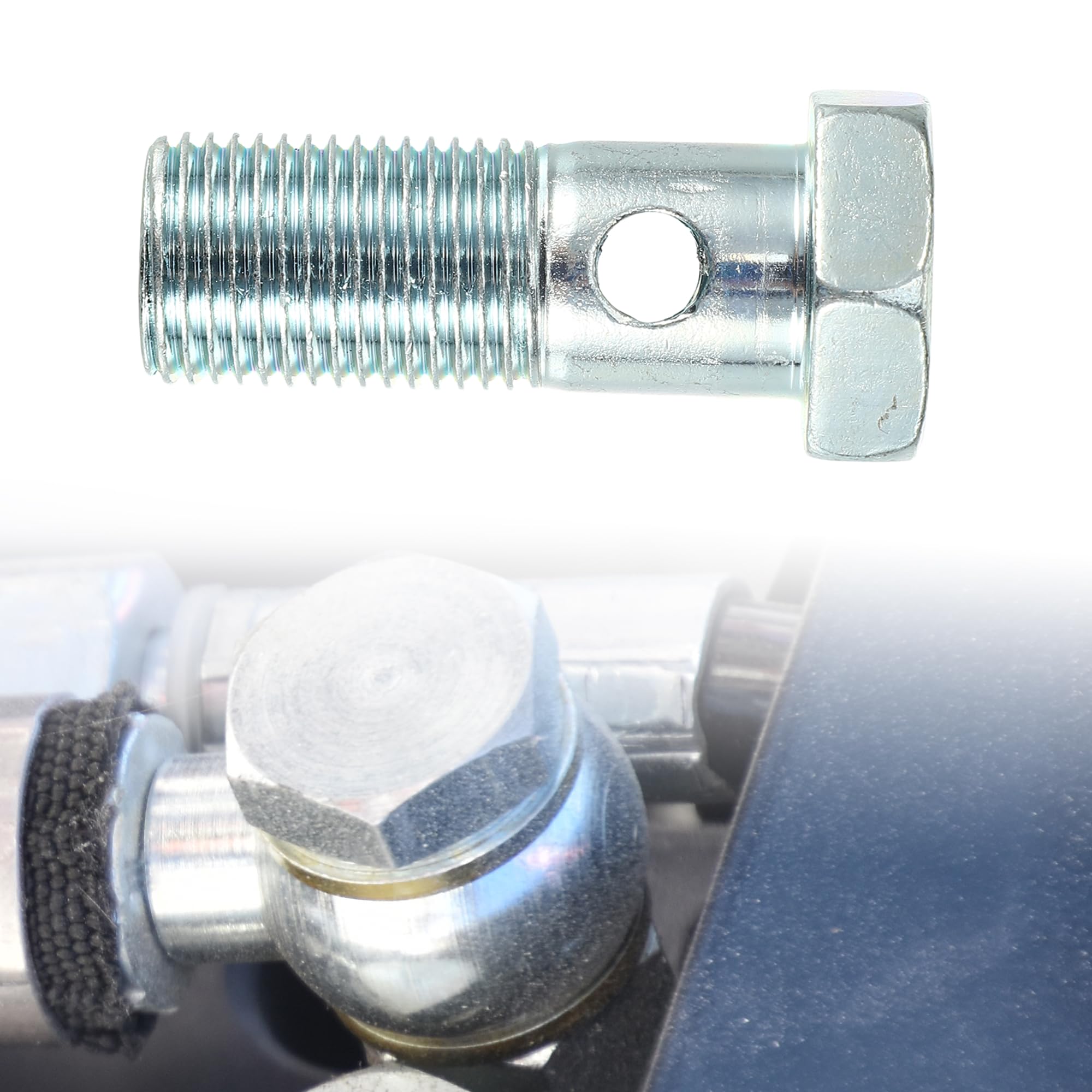 QUARKZMAN 2 Juego Adaptador Universal de Tornillo Banjo para Freno M16 x 1.5