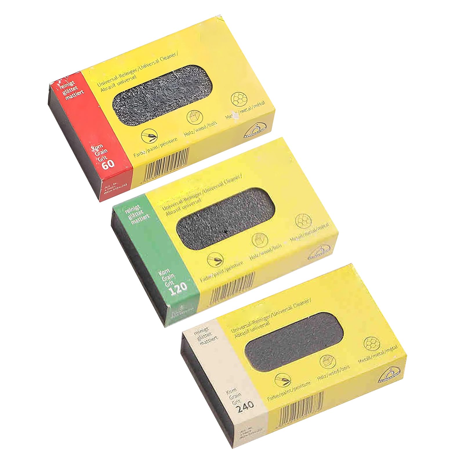 Bloc gomme à grain fin 80 x 50 x 20 mm finition lisse en acier inoxydable pour enlever les rayures et polissage durable pour la maison et l'atelier