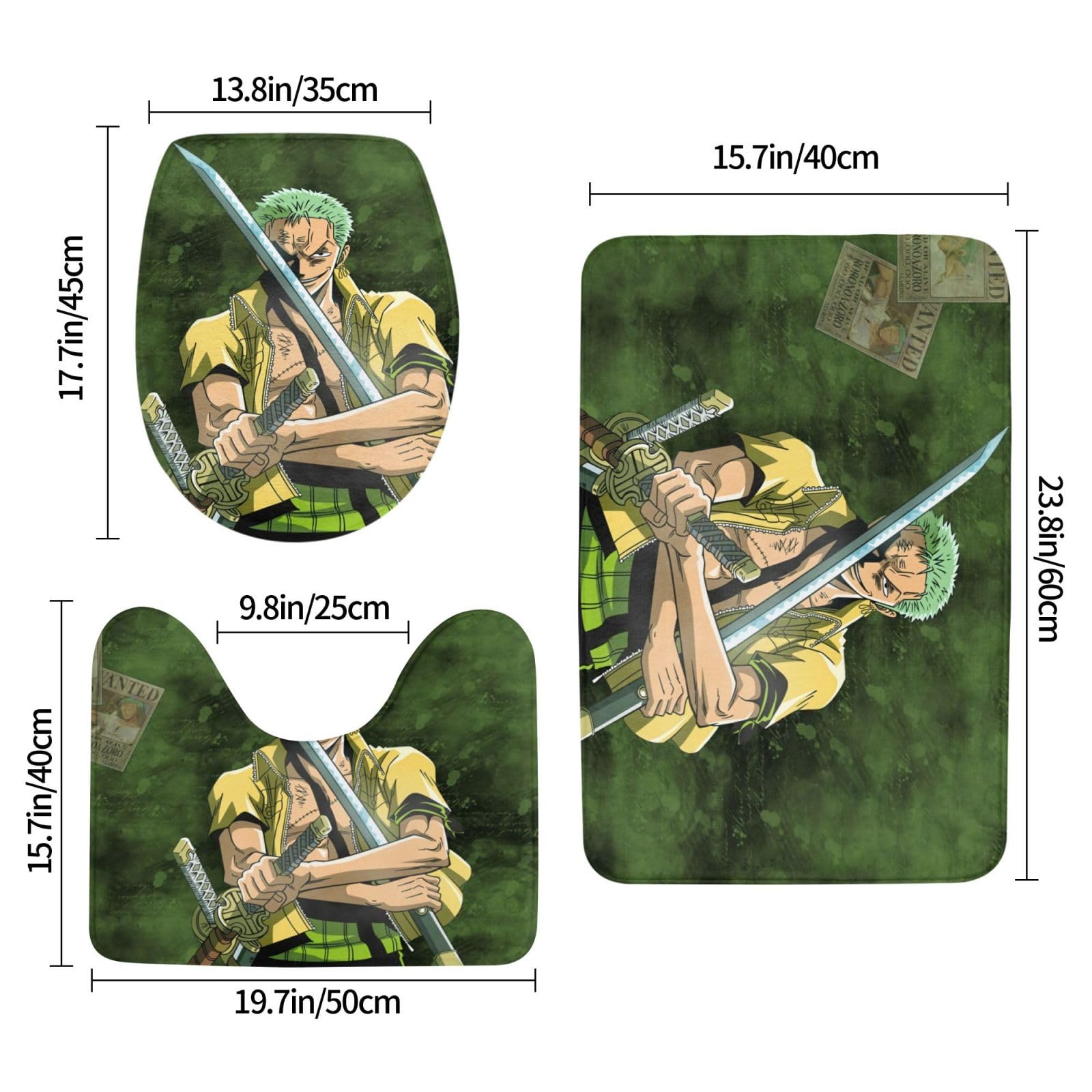 ワンピース　バスマット　限定品 Amazon｜ワンピース ONE PIECE ゾロ十郎 トイレマット バスマット