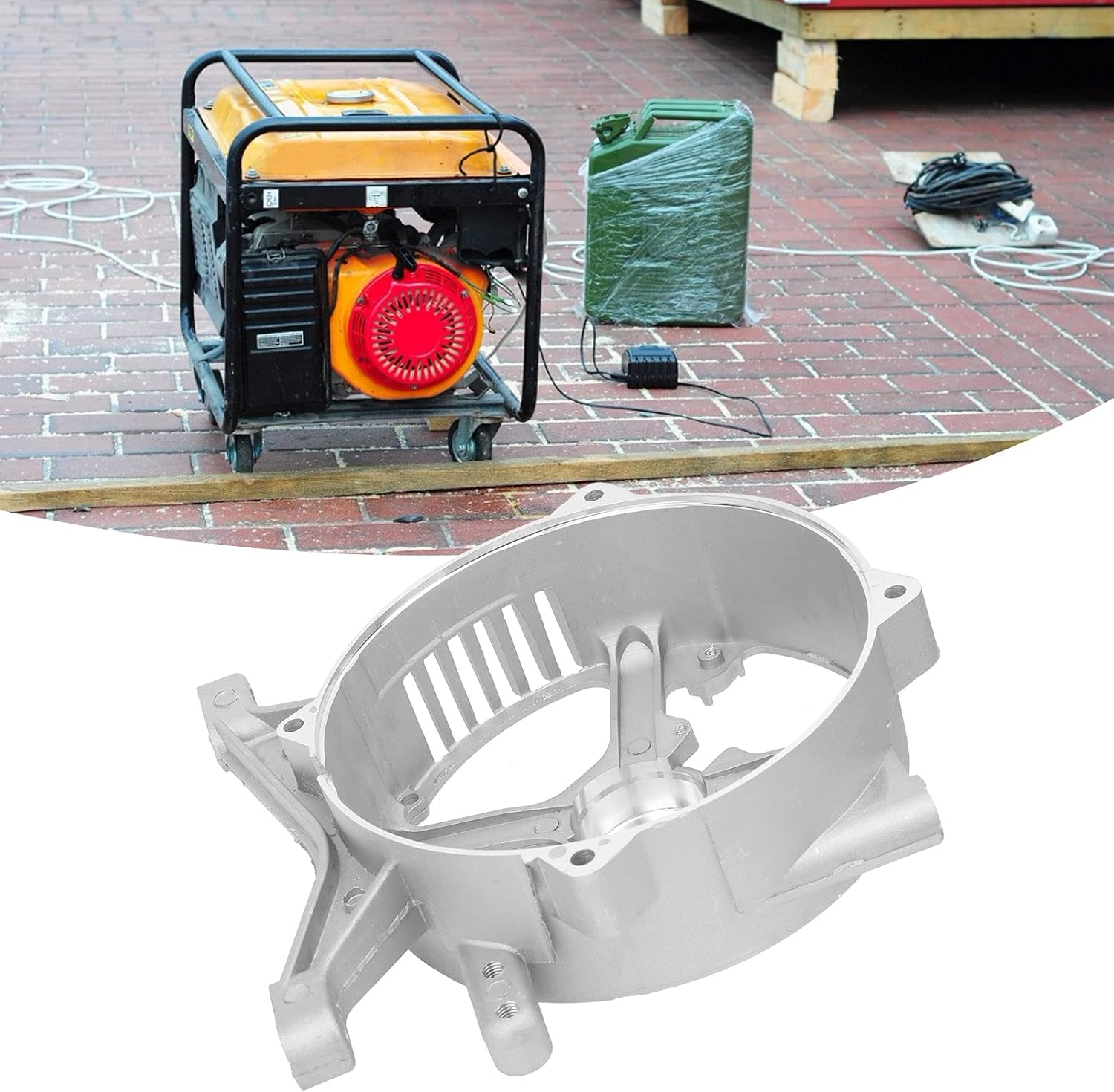 Motor Bracket Aluminum 188F Engine Mounting Fixed Frame for Gasoline Generator 5KW-6.5KW for Place and Fix The Electric Motor