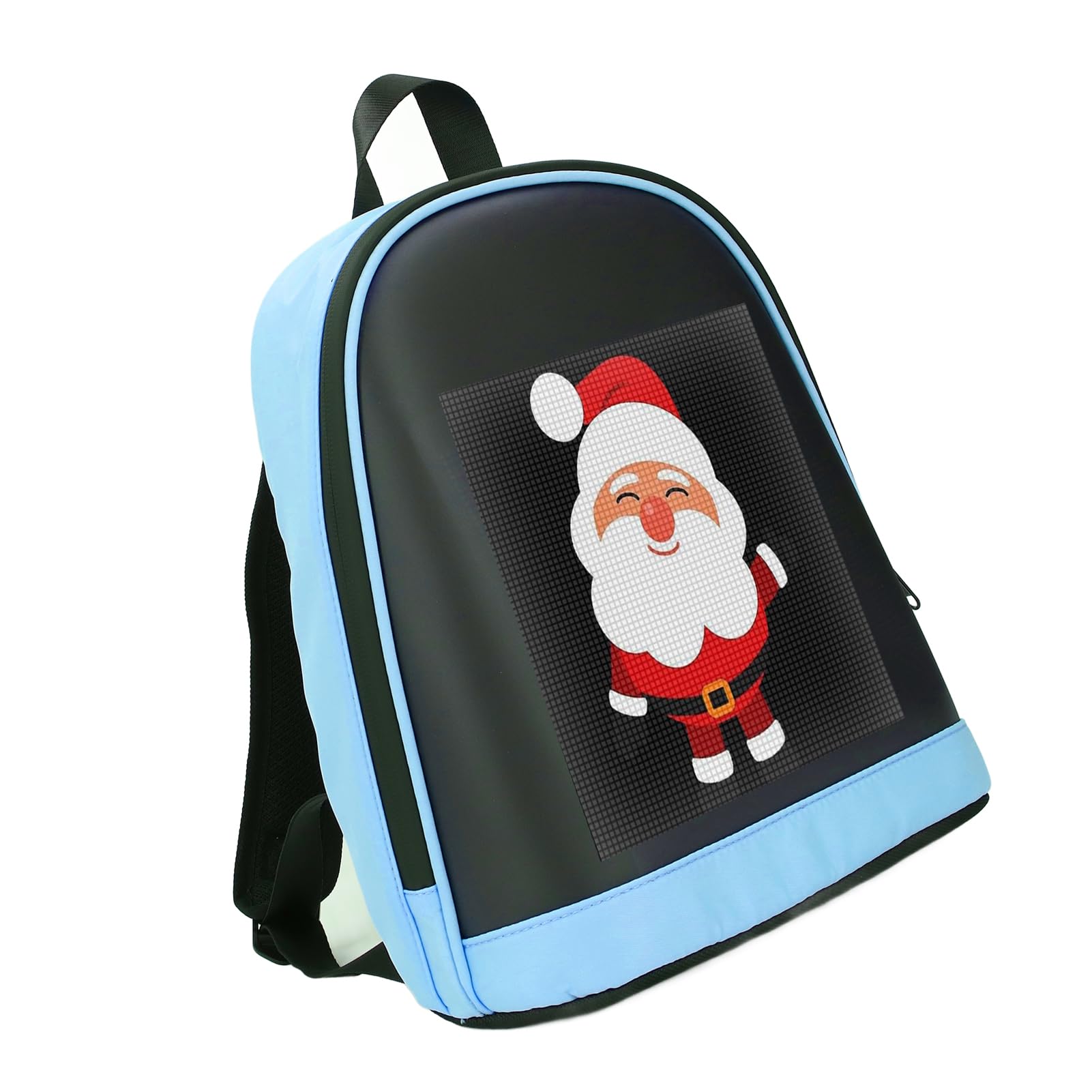 Brrnoo Mochila LED Pantalla Programable Pantalla Portátil a Todo Color para Motocicleta