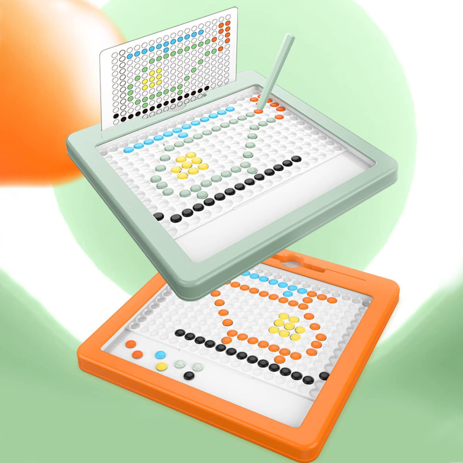 Magnetic Drawing Board, Learning & Playing Concentration Training Magnetic No Eraser Writing Doodle Puzzle Pencil Board Chessboard Early Education Thinking