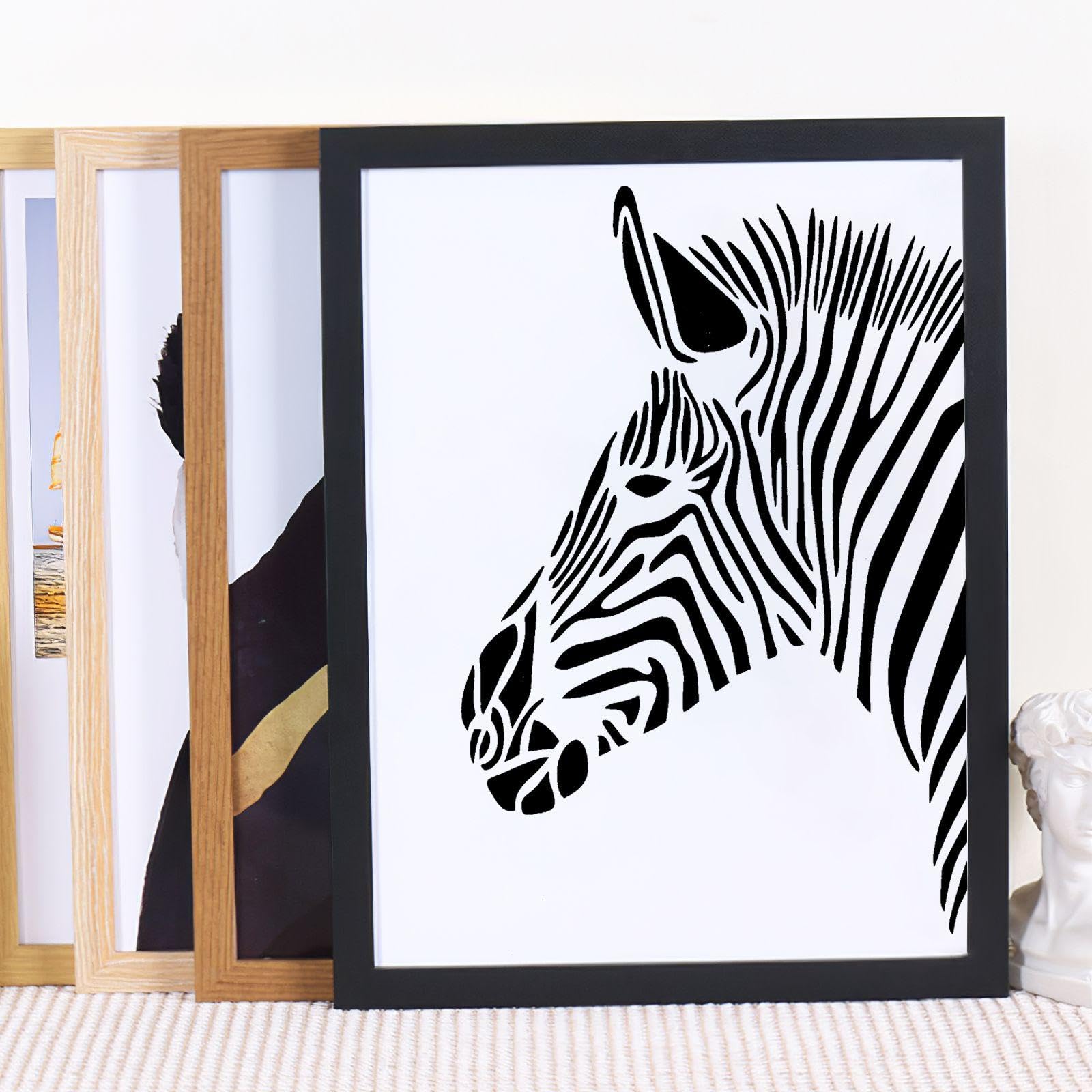 Zebravorlage, Wiederverwendbares DIY Zeichnen Hohlen Werkzeug, Kreative Tiersymbolvorlage
