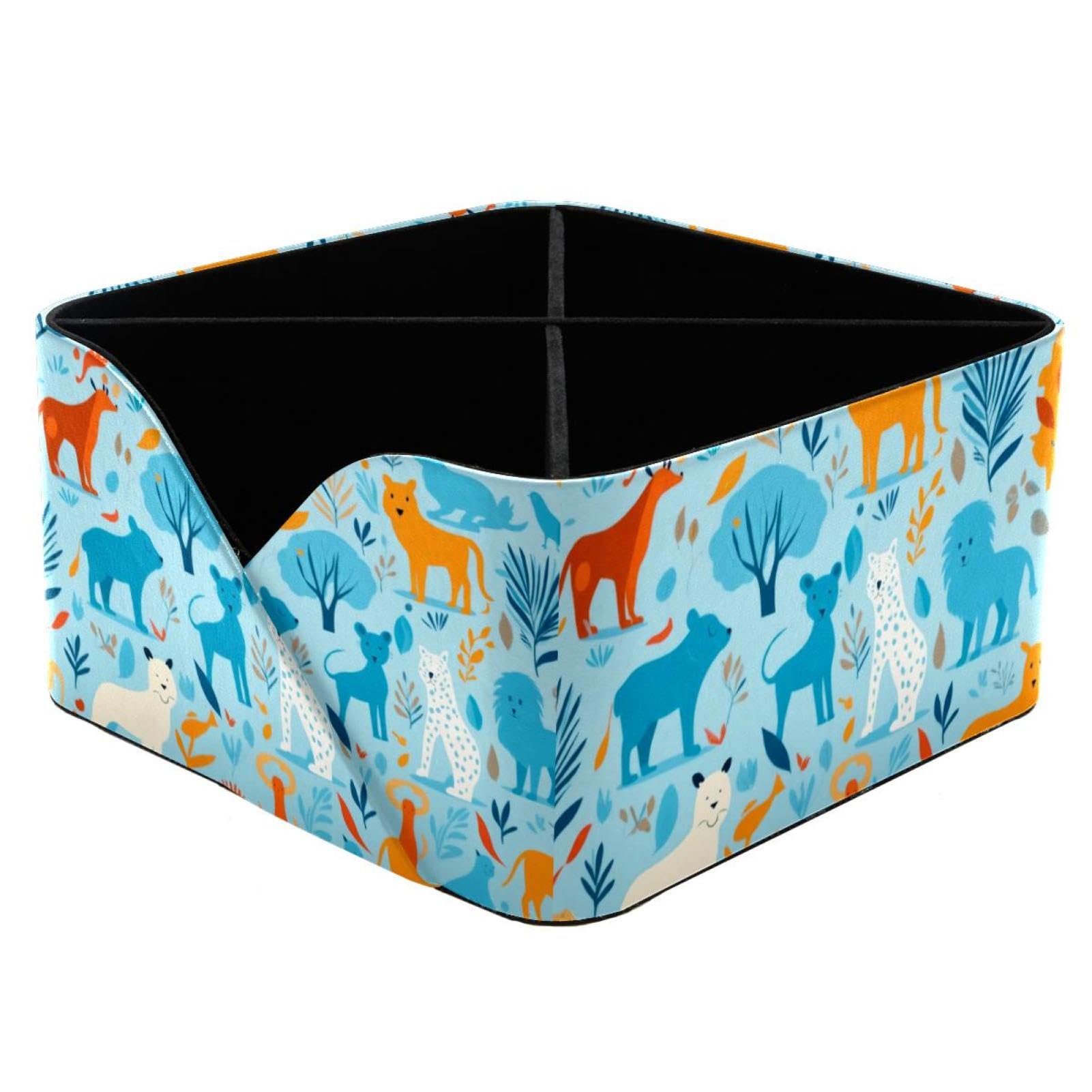 Boîte de rangement de bureau avec silhouette d'animal pour cosmétiques et stylos