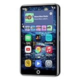 80GB MP3 Player with Bluetooth and WiFi&comma; ZAQE 4" HD Full Touch Screen MP3 Player with Spotify&comma; Amazon Music&comma;YouTube&comma;Pandora&comma;Libby&comma;Android MP4 Music Player for Kids &lpar;Black&rpar;