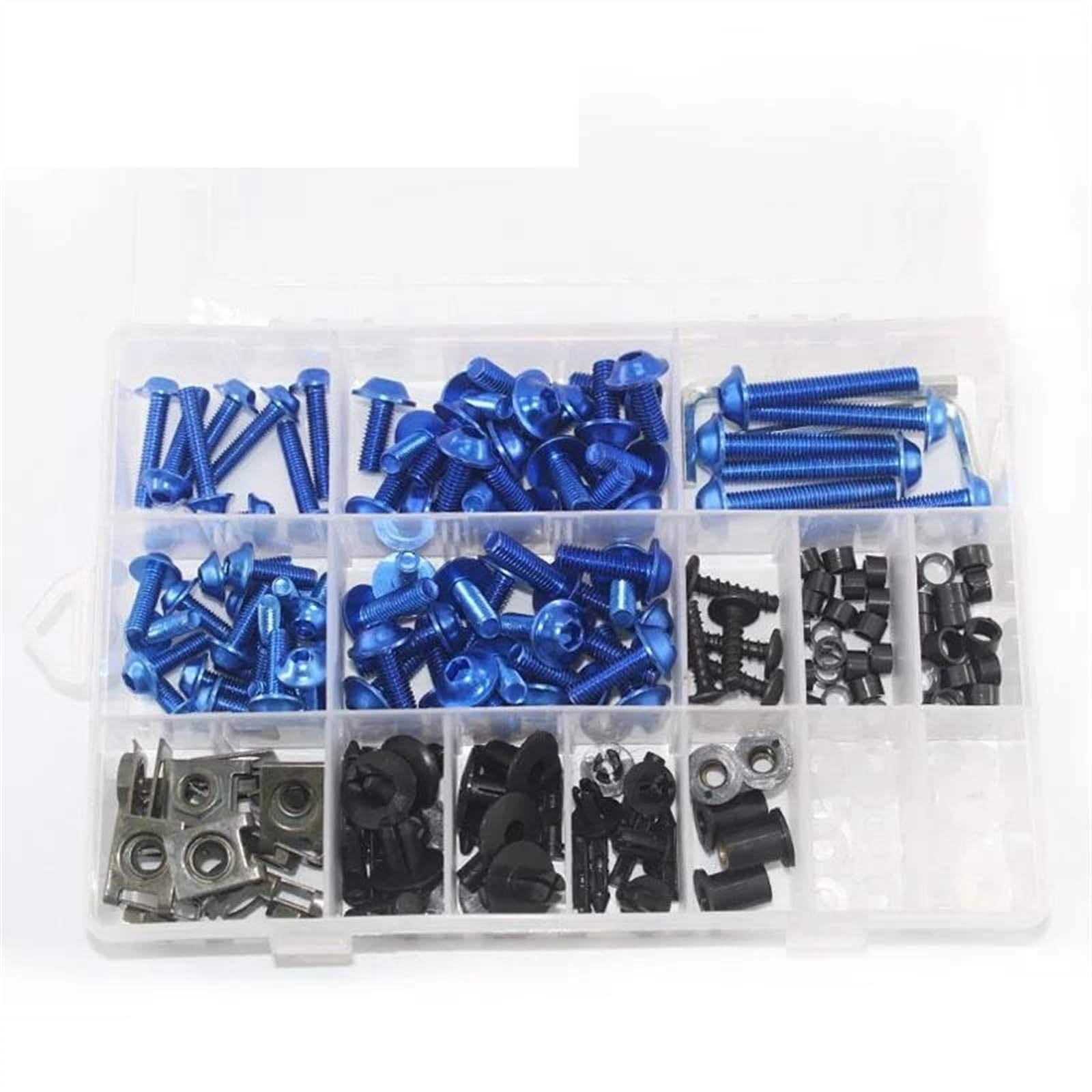Motorcycles Bolt Clip Nut Accessories For SUZUKI GSR400 GSR600 GSR750 GSX-R600 GSX-R750 GSX-R1000 GSR GSXR 600 CNC Alloy(Blu)