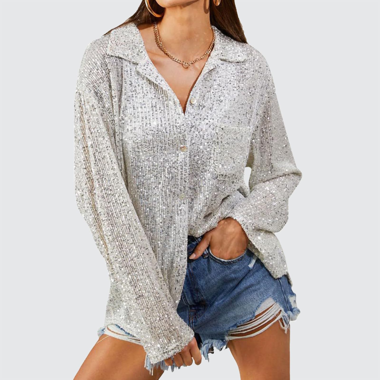 Chemisier Femme, Chemise Longue Femme Grande Taille