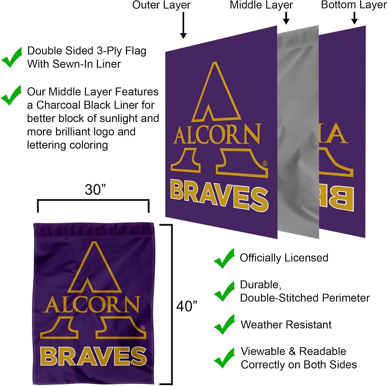 Alcorn State Braves Double Sided House Banner Flag