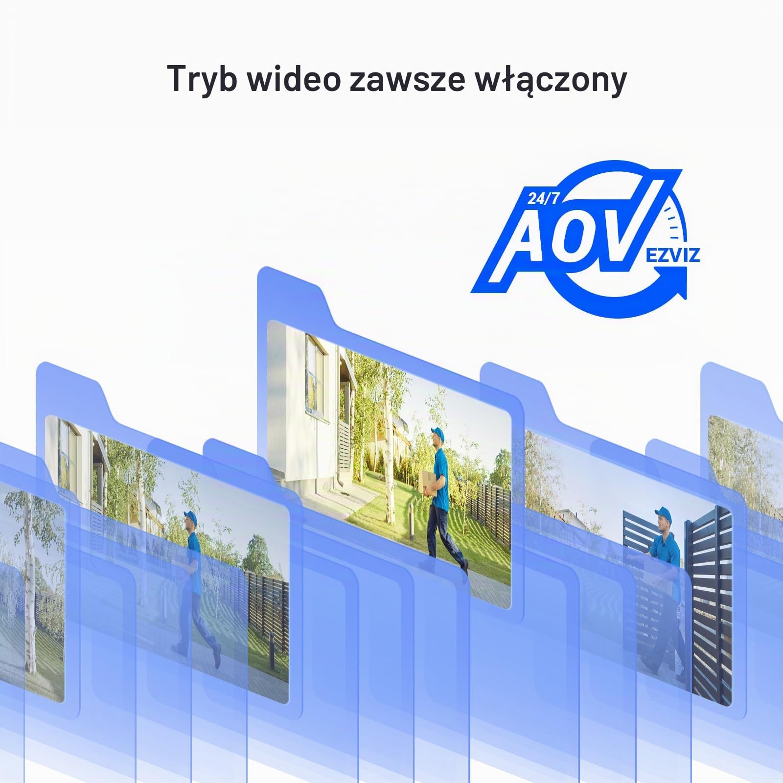 EZVIZ CB5 4K Zewnętrzna kamera Wi-Fi z baterią słoneczną, 100% bezprzewodowa, wbudowany panel słoneczny, wykrywanie osób/pojazdów, kolorowy noktowizor, dwukierunkowy dźwięk, wodoodporny IP65