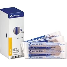 First Aid Only FAE-3101 Smart Compliance 1 x 3 Inch Fabric Bandages, First Aid Kit Refill Supplies for Business, Worksite, and Home, Pack of 40