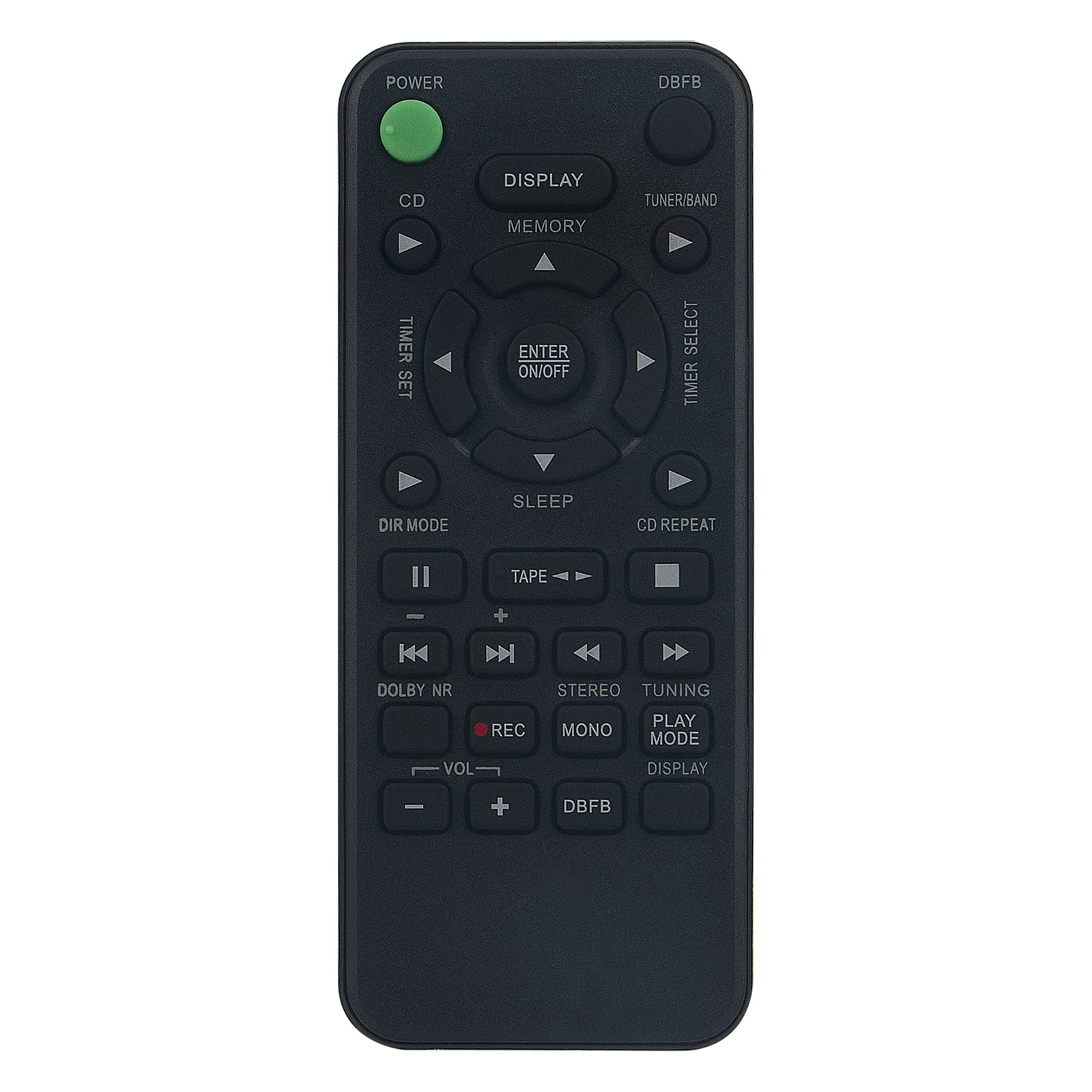 RM-SED1 PERFASCIN Replace Remote Control Fit for Sony CMTED1 CMTED1A HCD-ED1 HCDED1 Compact Component Stereo System CMT-ED1 CMT-ED1A