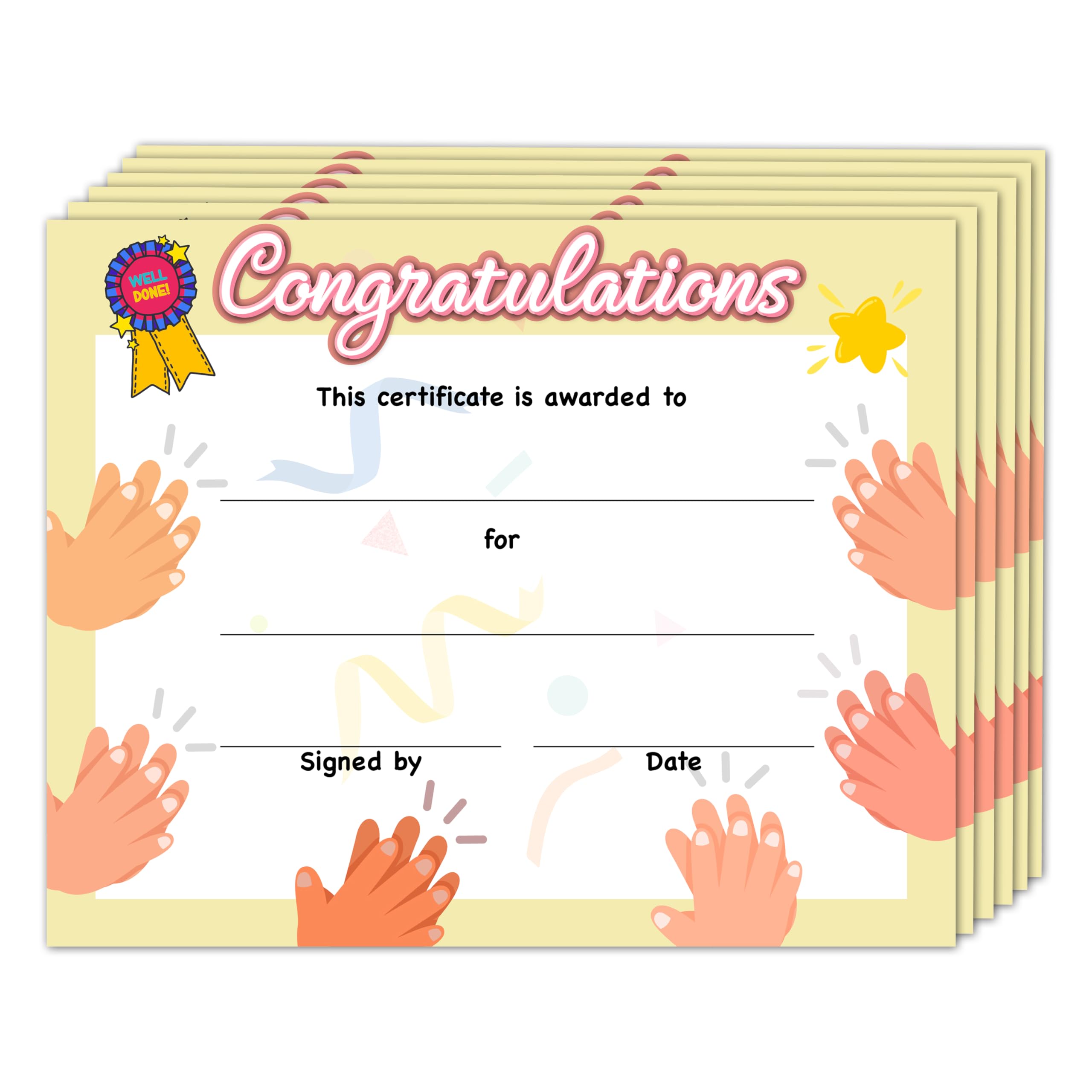 Certificate of Achievement, Kindergarten Certificates Award Gifts for Kids Children Students, School Graduation Diploma Ceremony Decorations Supplies,