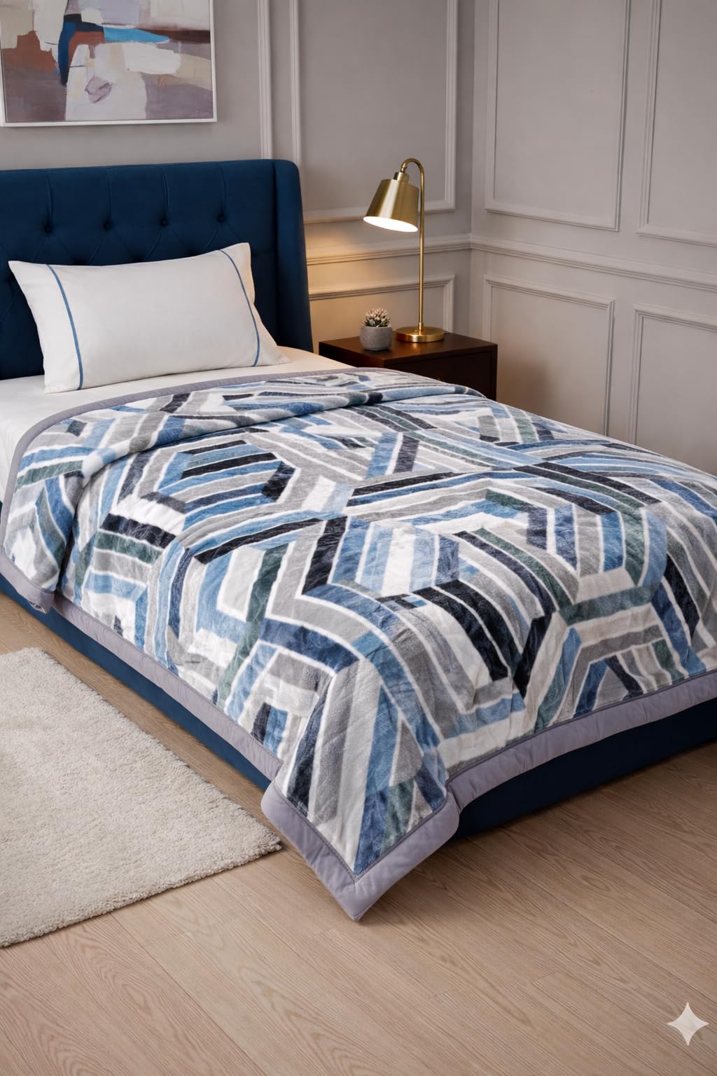 Signature® Aadhira Ultra Soft Three Layer Single Bed Blanket | Lightweight Yet Super Warm | High Thermal Insulation for Heavy Winters | Premium Microfiber | 155 x 220 cm (Winter Weave)-picture-11