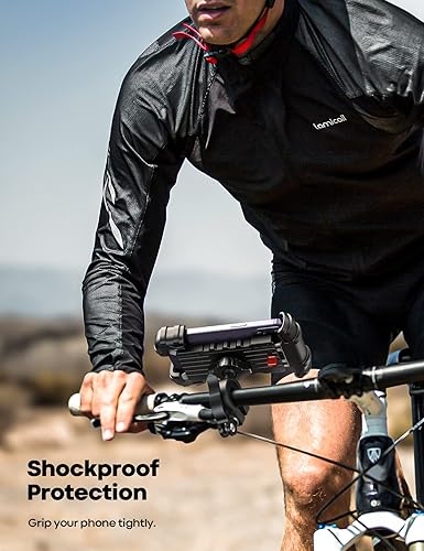 Miniatura 5 de Lamicall - Soporte de teléfono para bicicleta soporte para teléfono celular abrazadera para manubrio de bicicleta clip para teléfono 11 Pro Max S9 y
