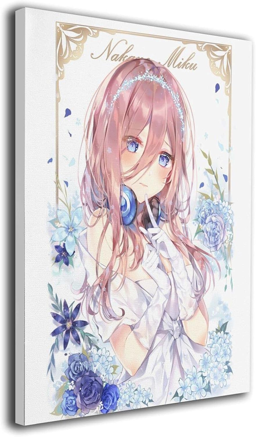 Amazon Co Jp 五等分の花嫁 中野三玖 タペストリー アニメ アートパネル かわいい イラスト ポスター グッズ インテリア モダン 部屋飾り 画 アート 人気 縦 クリスマス プレンセント キャンバス 40cm 50cm 装飾アート フレームレス ホーム キッチン
