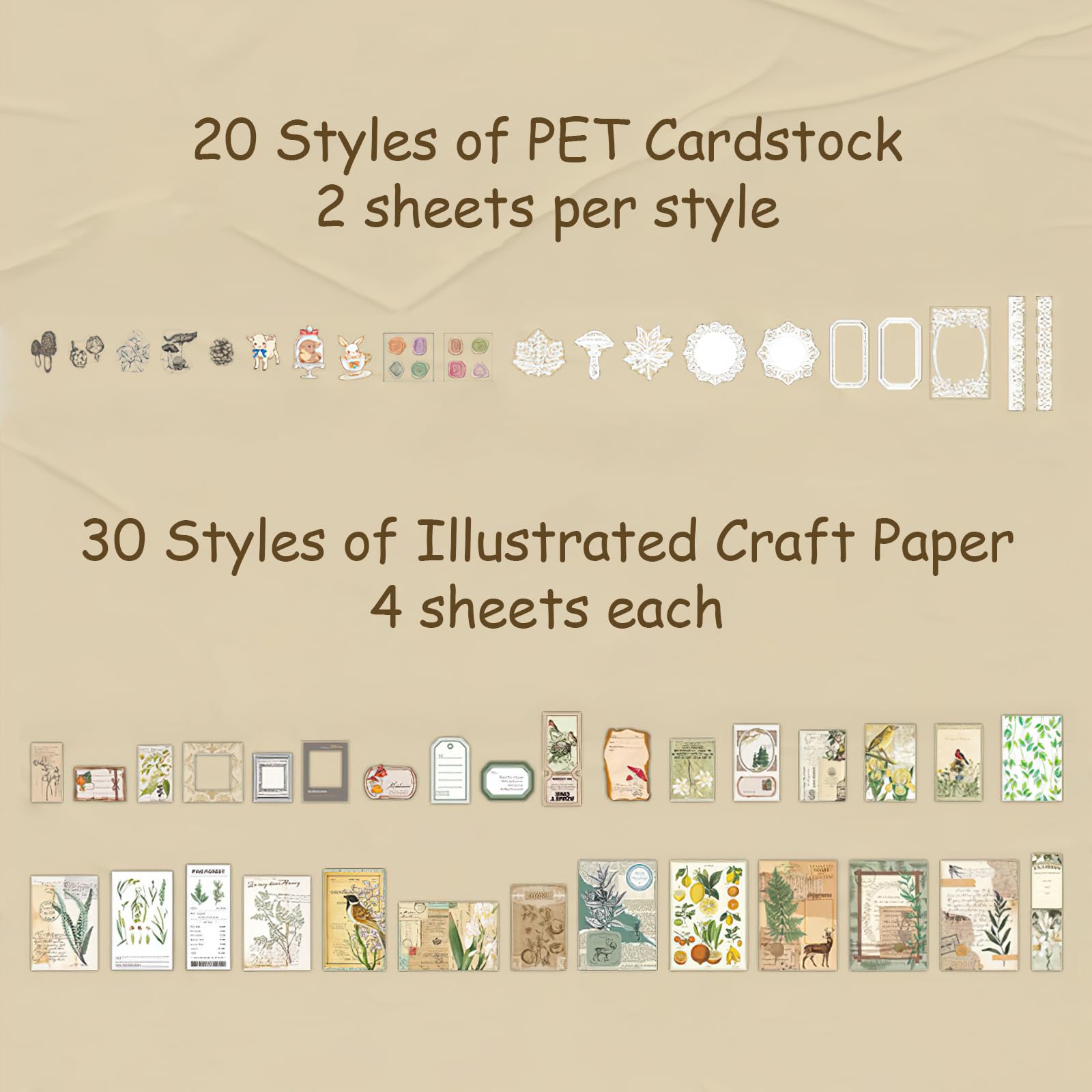 Produktbild von SZXMDKH Blumen Aufkleber Set - 60 Stück Scrapbooking Sticker Für DIY Projekte