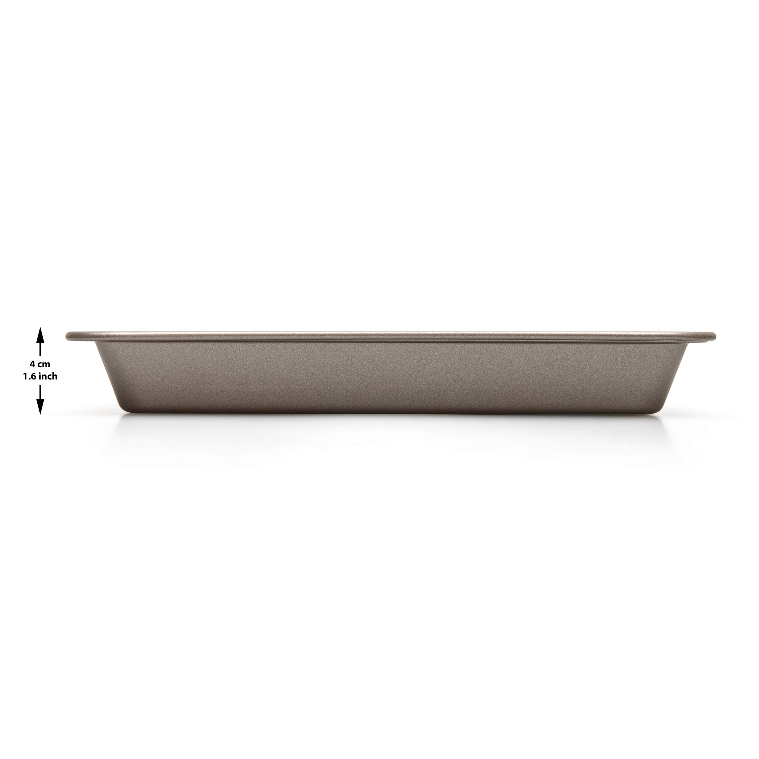 MOUYAT Teglia Per Brownie 30,5x20,3 Cm Con Divisori 18 Scomparti E 2 Raschietti – Rosa Albicocca