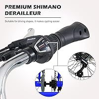 Vista 166 de H&ZT Triciclo para adultos, bicicleta de 3 ruedas, triciclo crucero, con engranaje de 7 velocidades, mango de freno de estacionamiento, escalón