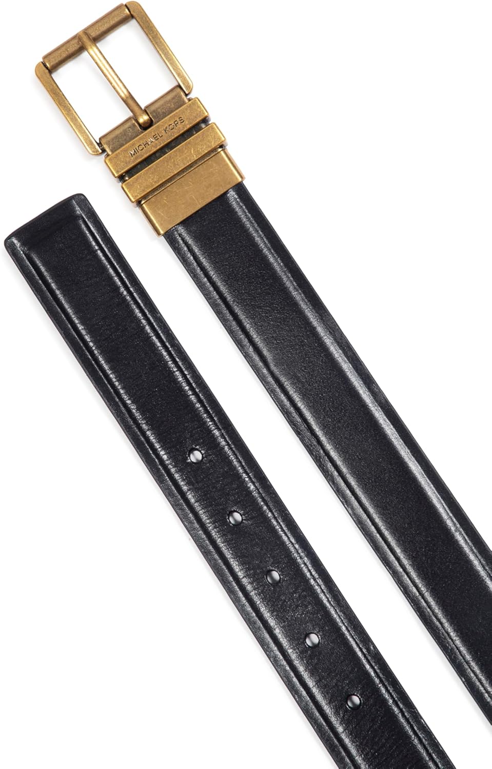 Michael Kors womens 1.5 Inch Reversible Belt With Flattened Edge, Stylish Fashion Accessory - Image 3