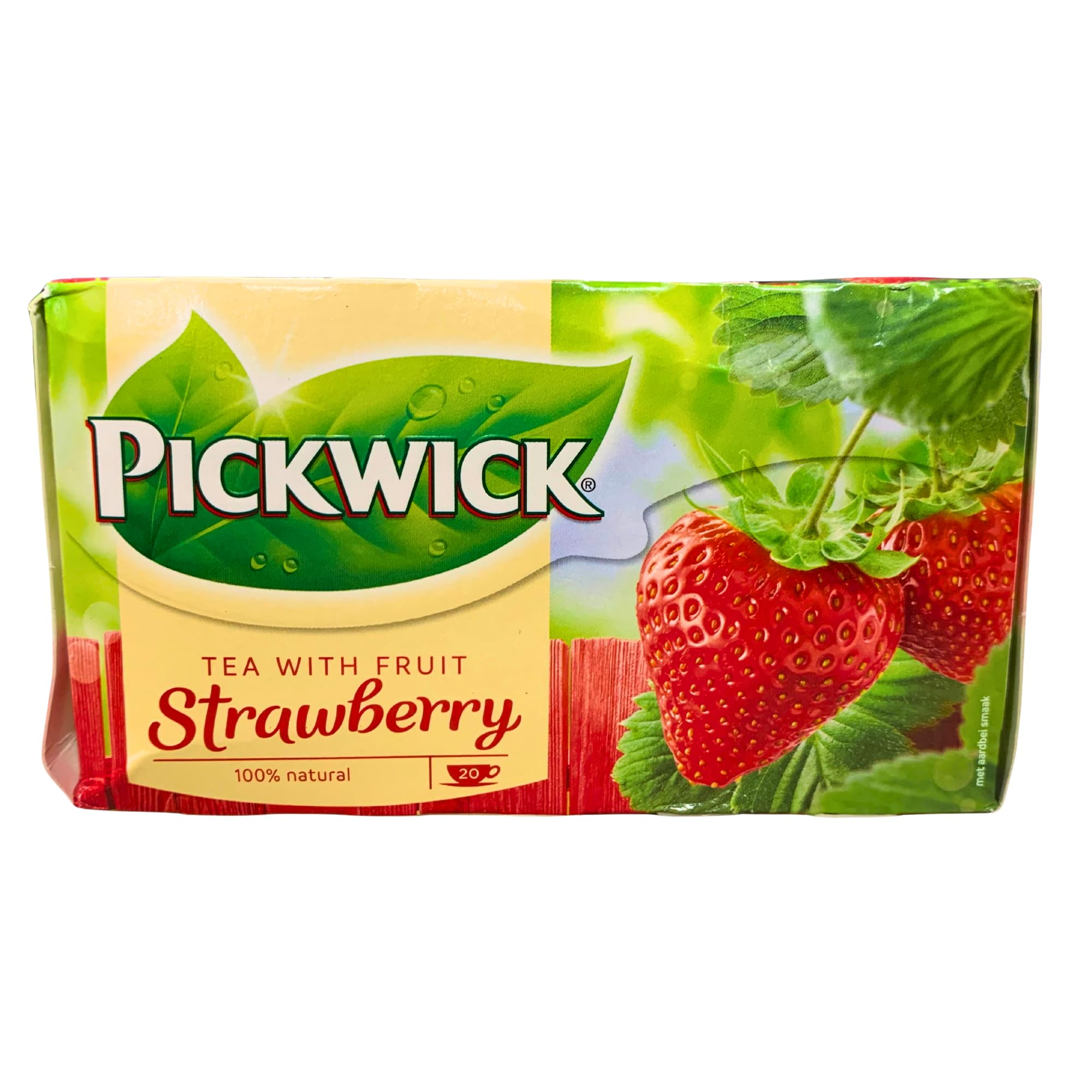 Pickwick Tea Strawberry, Aromatised Black Tea, Fruit Garden, Fruity, Blend, 20 Bags