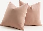 Mandioo Pack of 2 Chenille Throw Pillow Covers Elegant Design Soft and Luxurious Decorative Cushion Covers Pillowcase Couch Sofa Bedroom Living Room Decor 12x20 Inch 50x30cm Rust