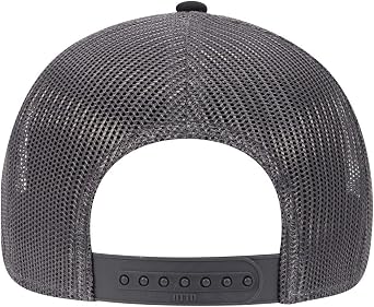 OTTO 6 Panel Low Profile Contrast Vertical Mesh Back Cap