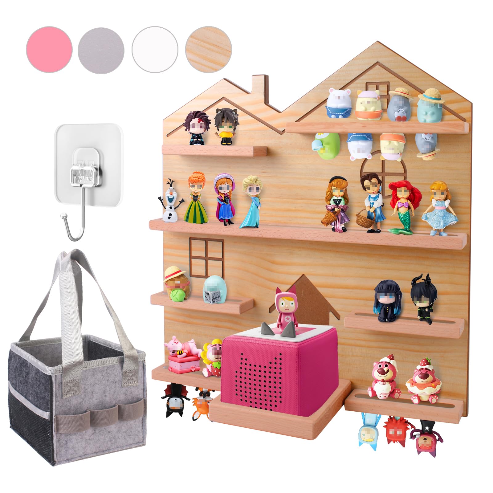 Givilio Large Tonie Shelf for Toniebox - Toniebox Storage for All Your Tonie Accessories, toniebox Characters and toniebox Figures, Display Collection