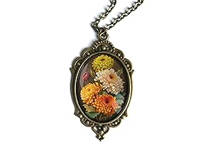 Autumn Chrysanthemum Pendant Necklace