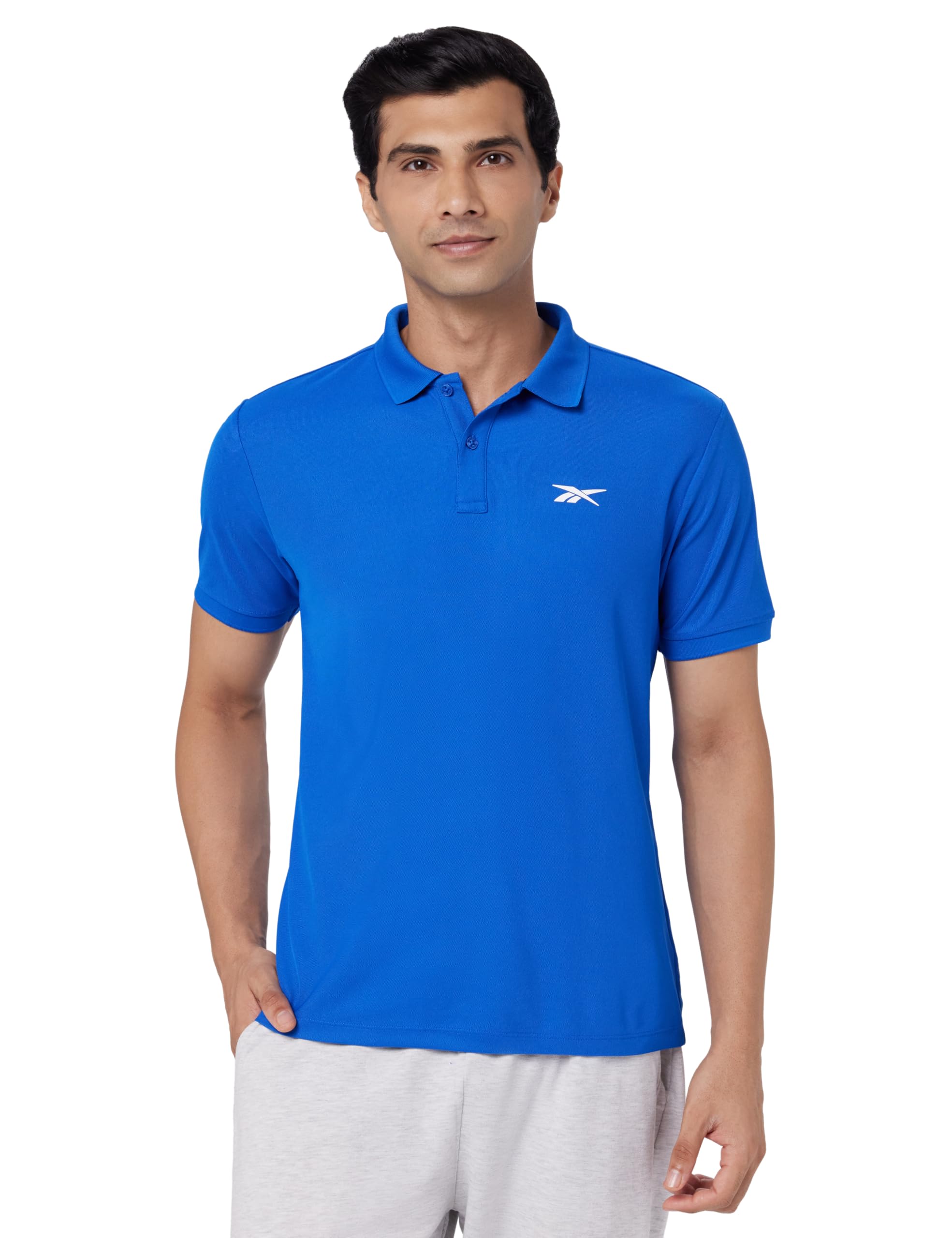 Reebok Men's Solid Regular Fit T-Shirt-picture-20