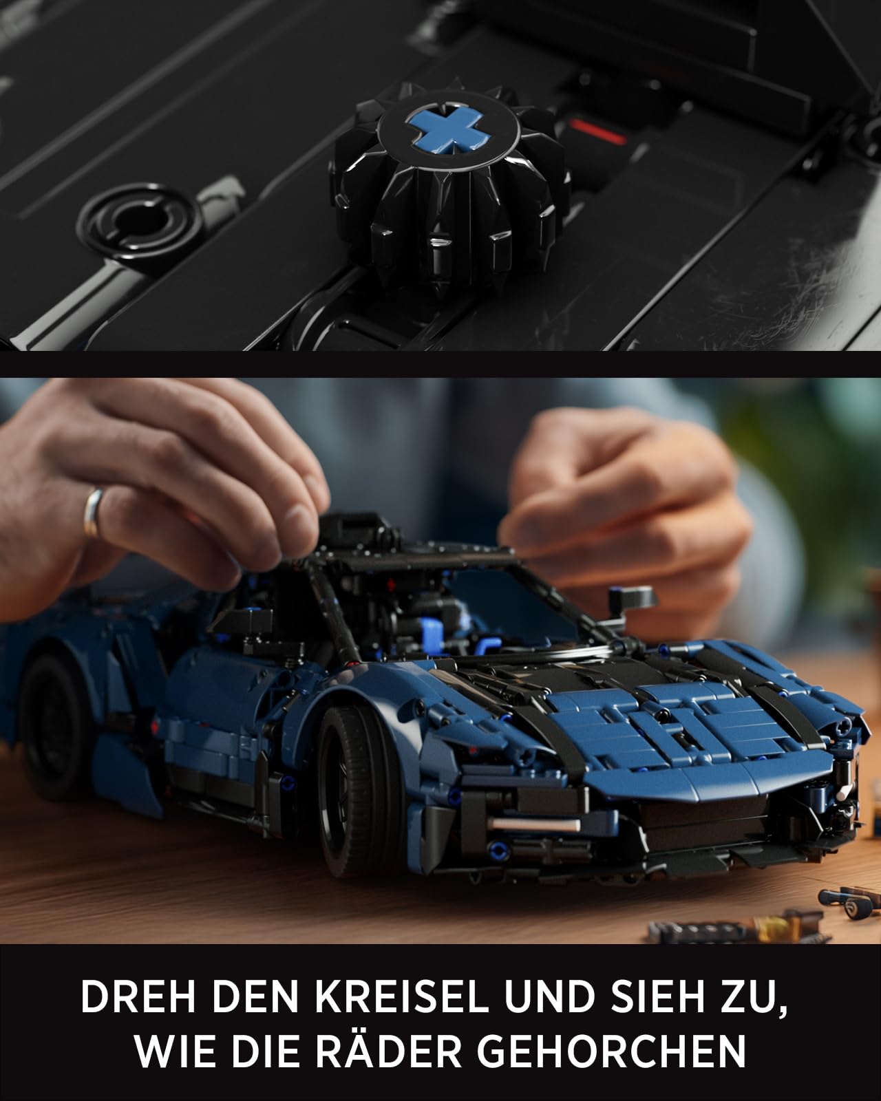 Nifeliz Technique Rennwagen Auto-Modellbausatz Bauspielzeugsets, Maßstab 1:12 Sammlerauto Klemmbausteine Rennwagen für Erwachsene, Dekoration & Geschenk (1,726 Teile, NF10321) | Sportwagen-Modell im Maßstab 1:12 für Erwachsene, ideales Geschenk für Rennli