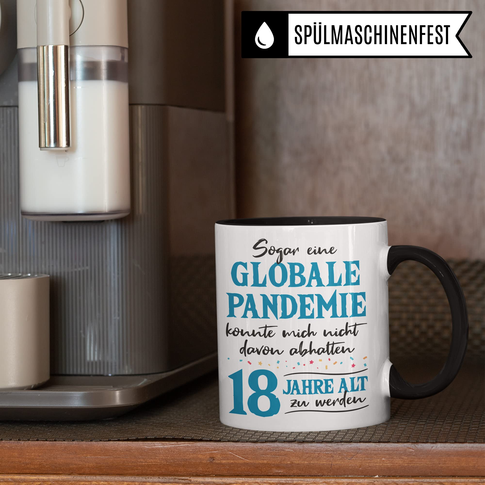 Tasse D'anniversaire Pour Garçon - Cadeau D'anniversaire De 18 Ans - Inscription « 18 Years » - Idée Cadeau