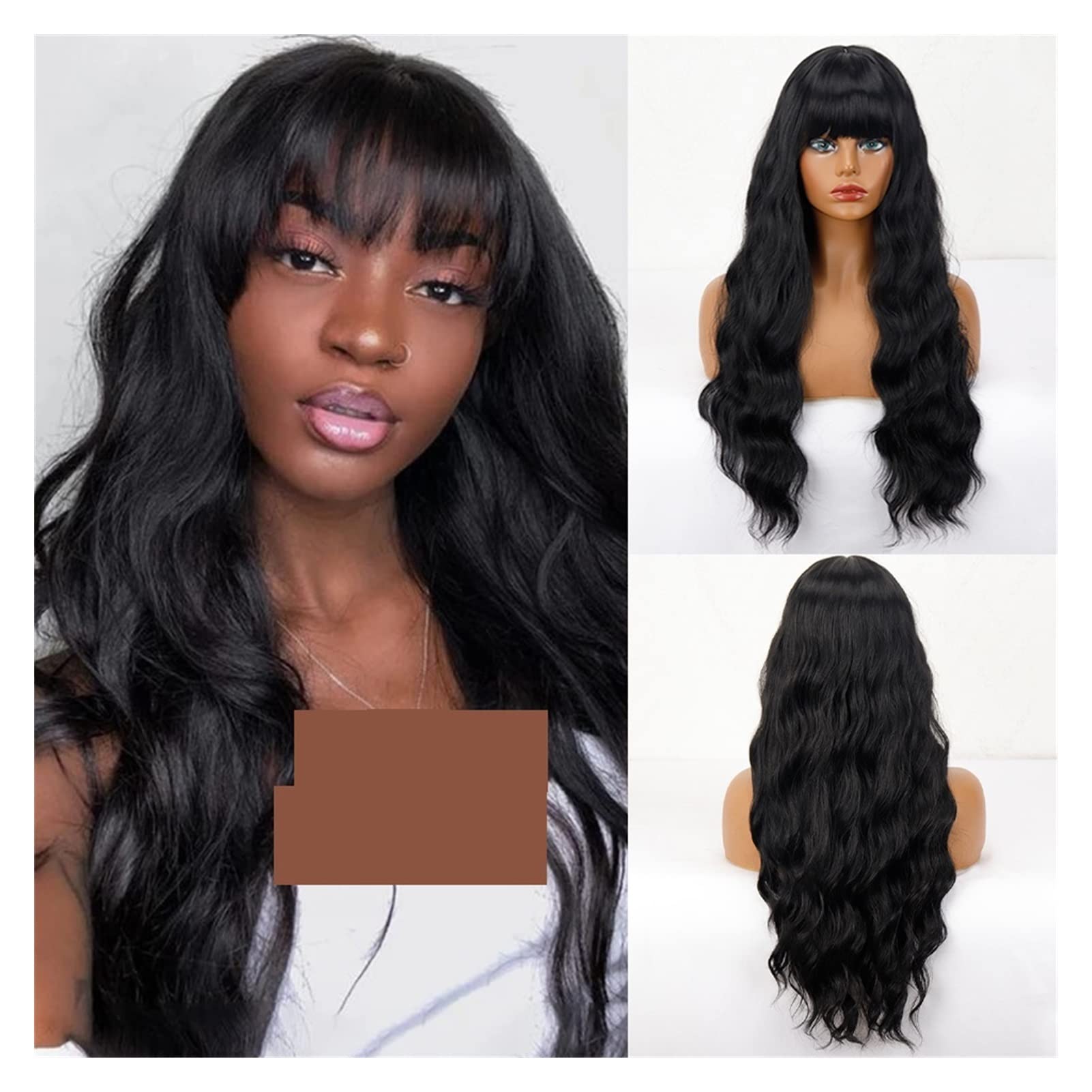 Perruques température fibre afro pour femmes cheveux synthétiques fête couleur 02