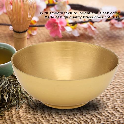 Miniatura 3 de Tazón de latón puro para suministros budistas utensilios de adoración de Dios y Buda de 3.2 pulgadas