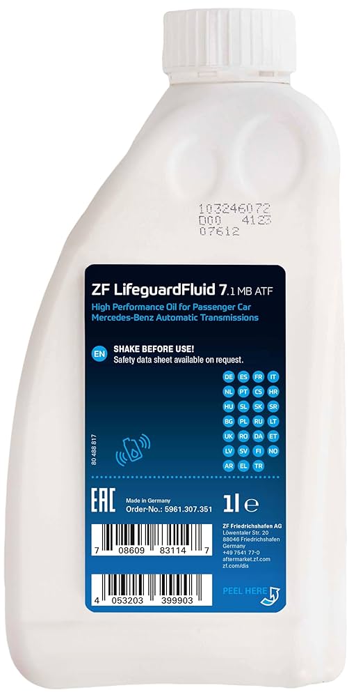 Mercedes-Benz MB オートマチックトランスミッションフルード Amazon.co.jp: ゼットエフ(ZF) 【日本正規代理店】 ATF オイル