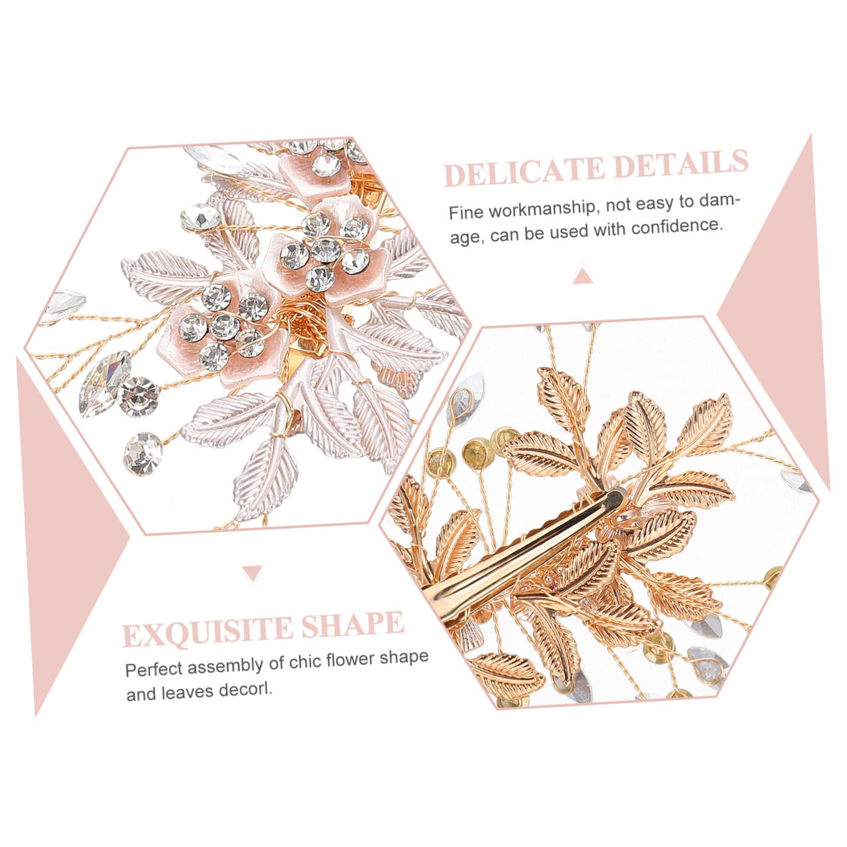 Housoutil 3pezzi Pettine e Decorative Accessorio Per Acconciature Matrimonio Cerimonie e