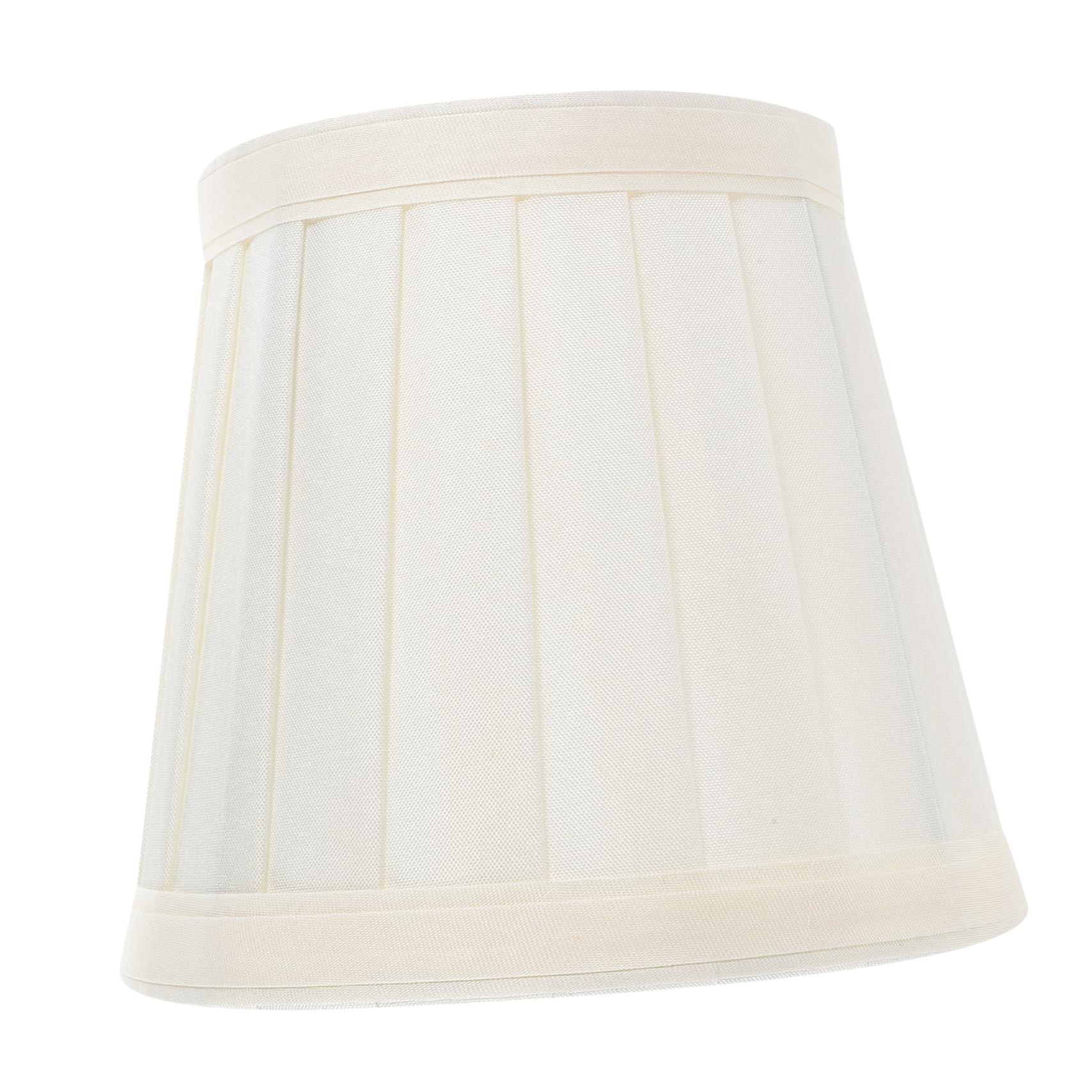 CAXUSD Barrel Lampshade for Ceiling Lamp Small Pleated Fabric Lampshade with Clamping Design Dust Protection for Wall Bedside Lighting 4.72X4.72X4.33In