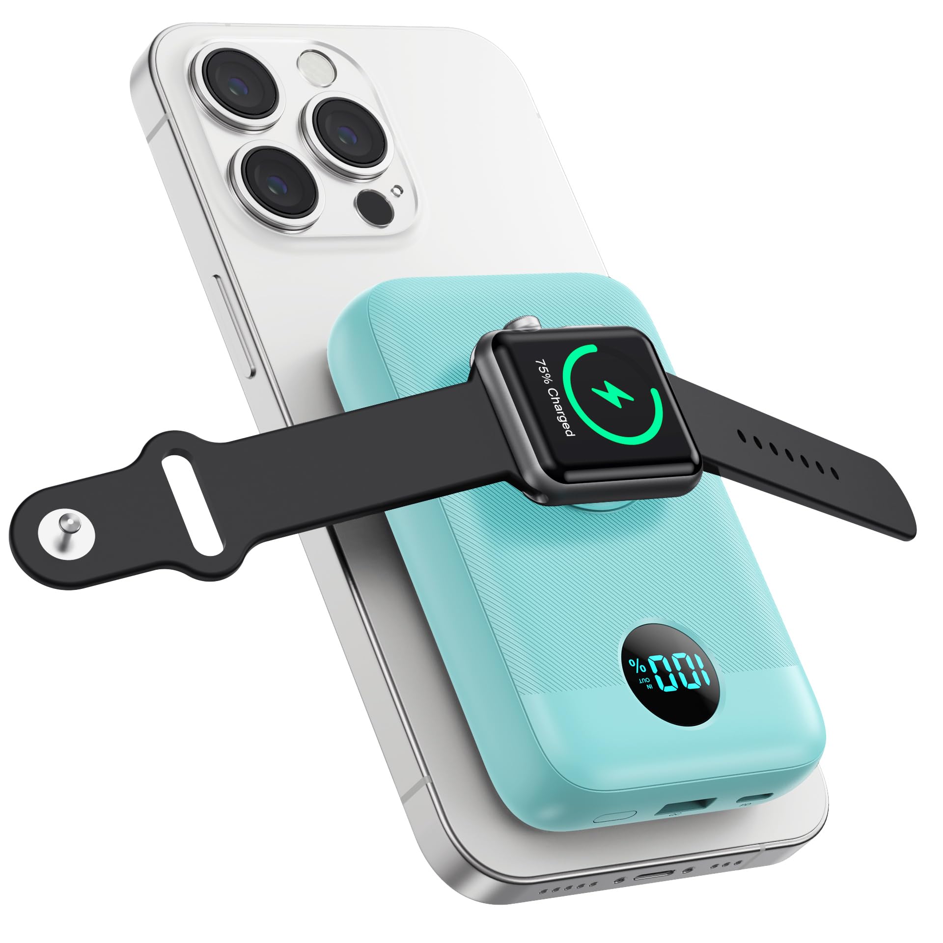 Amazon.com: Magnetic Portable Charger 10800mAh,4-in-1 Wireless