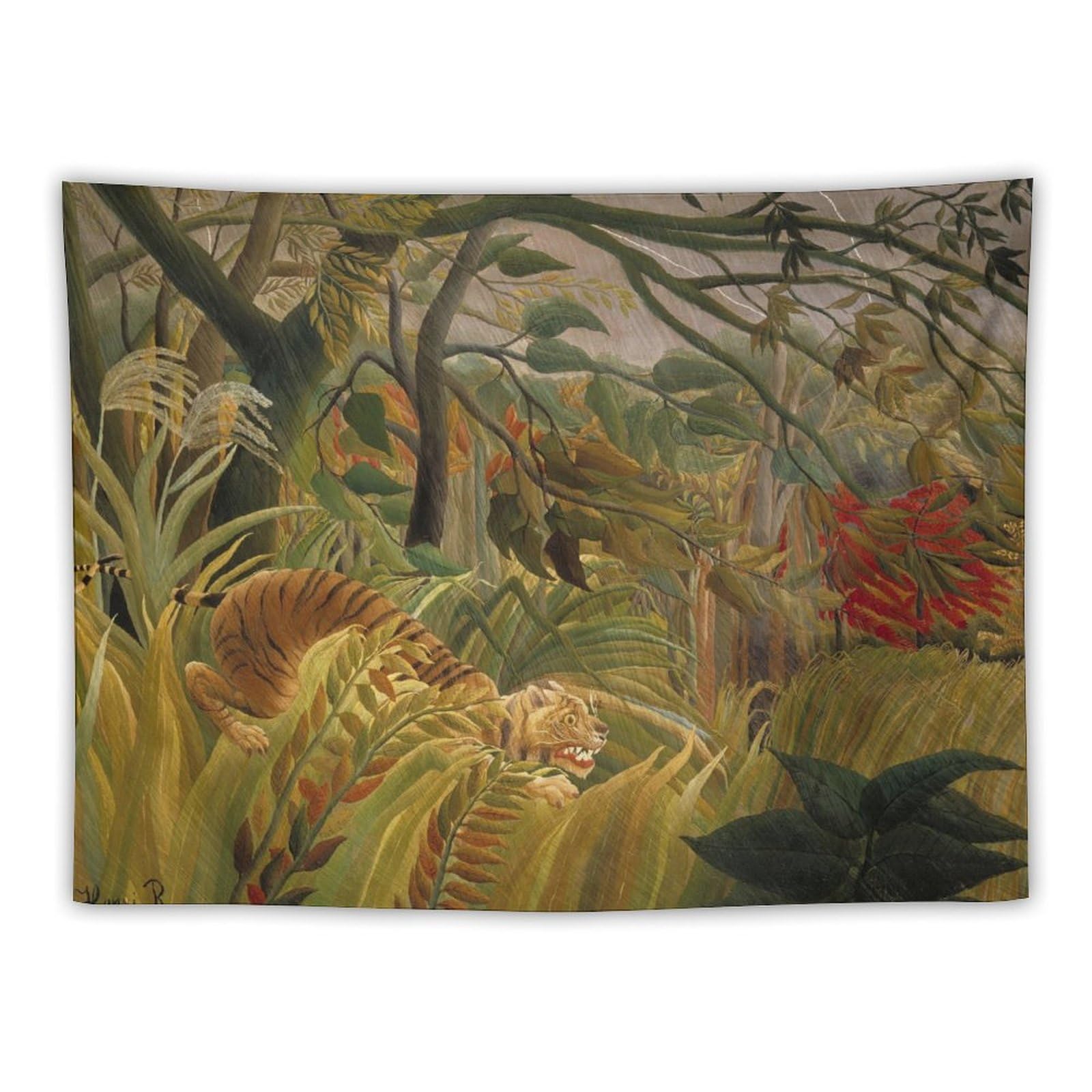 アンリ・ルソー 「熱帯嵐のなかのトラ」 リトグラフ エディション