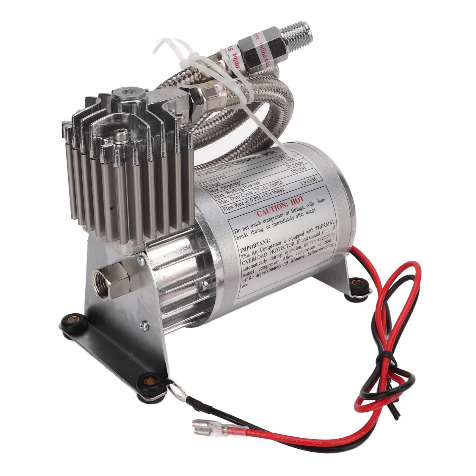 Compresor de Aire de Bocina de Tren, Compresor de Aire Portátil de 150 PSI para Vehículos de 12 V, Yates Y Barcos Tuning/Retrofitting/Rendimiento