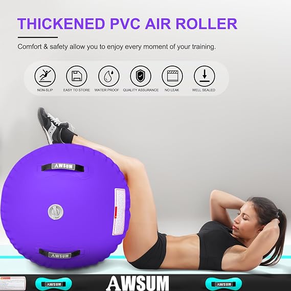 Gymnastics Air Roller Tumbling Barrel Backbend Trainer for Gym Inflatable equipment with Electric Pump