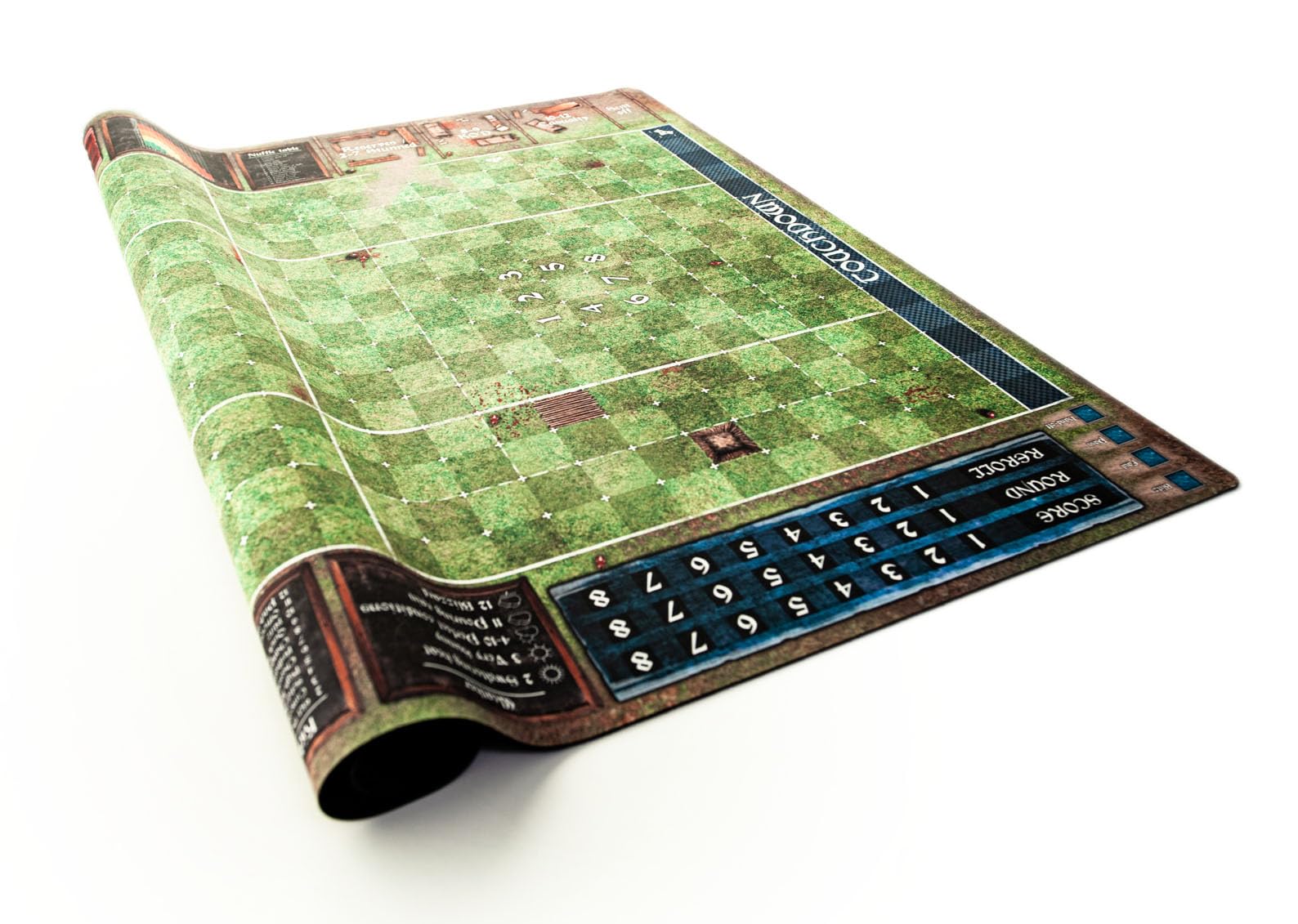 Pitch 35,5" x 27,5" / 90 x 70 cm - Alfombrilla de Goma Compatible con Blood Bowl