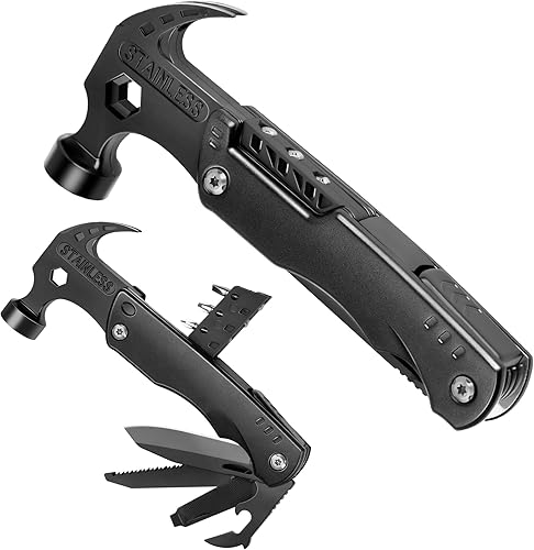 Martillo multiherramienta, regalo de múltiples herramientas 12 en 1 para hombres, regalos para papá, rellenos de calcetines de Navidad para marido,