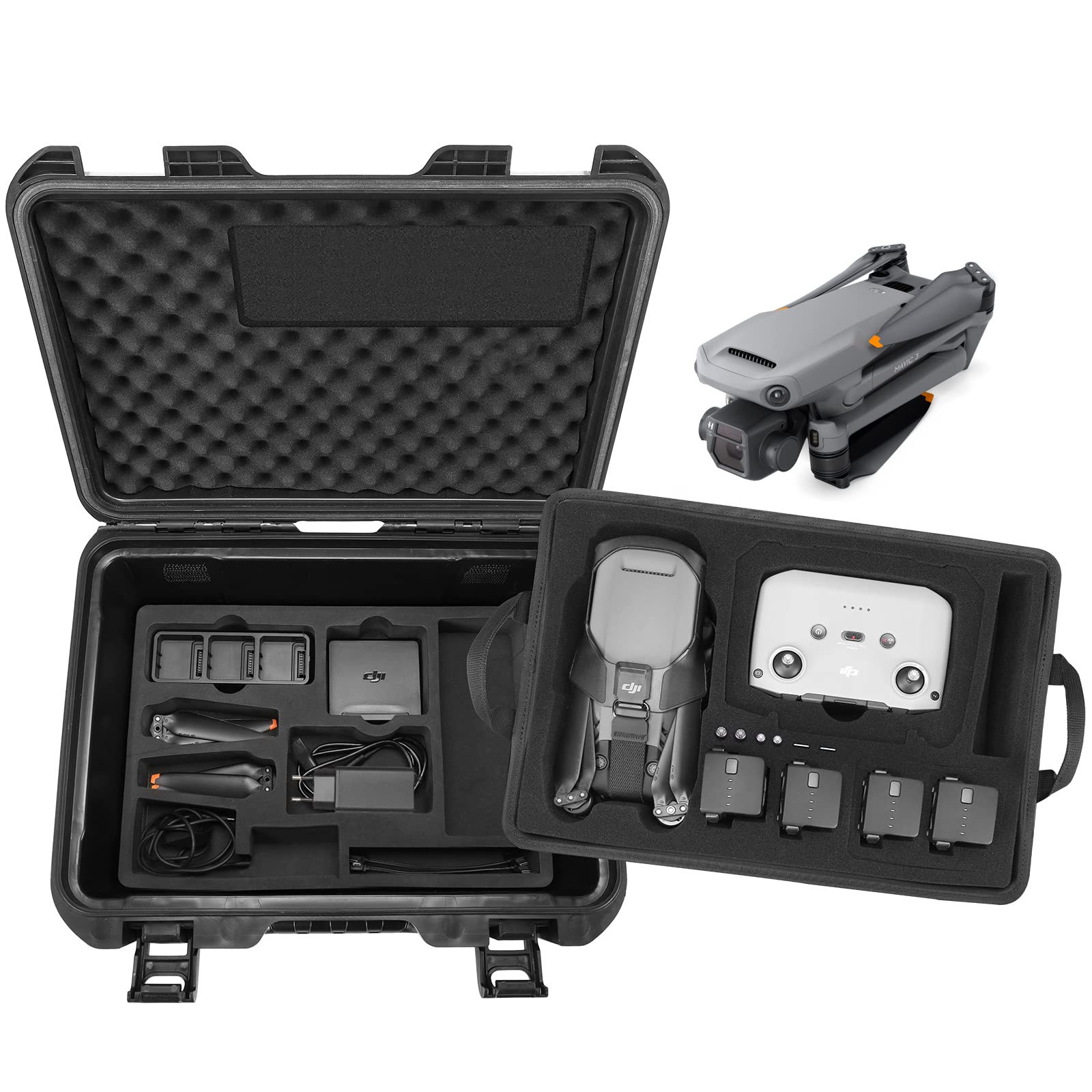 Cassa Antiacqua Smatree Mavic 3 Dual Layer Black - Dettaglio