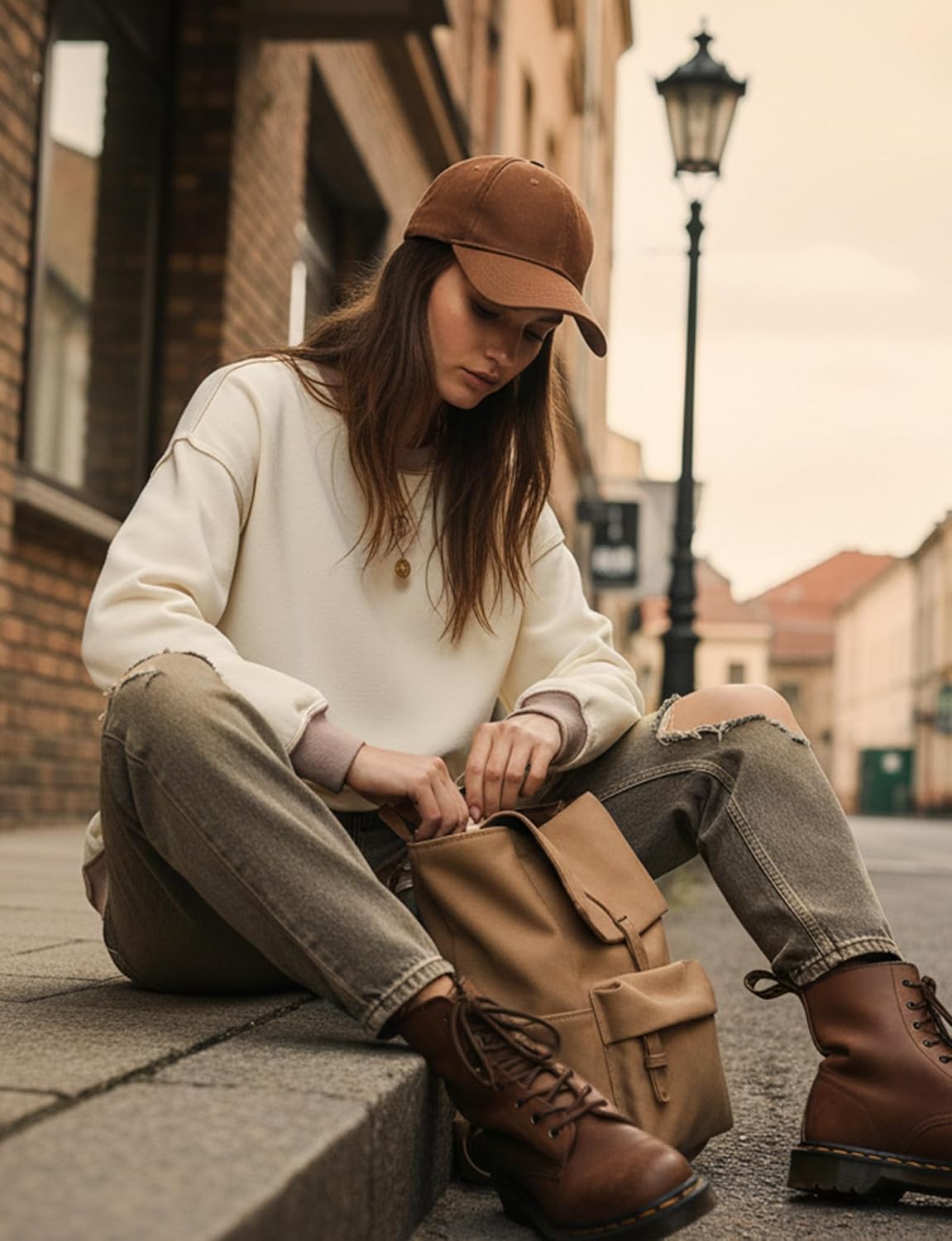 Sweatshirt for Women Crewneck Color Block Ribbed Trim Long Sleeve Loose Fit Tops Casual Fall Fashion Sweater 2025 - Image 3