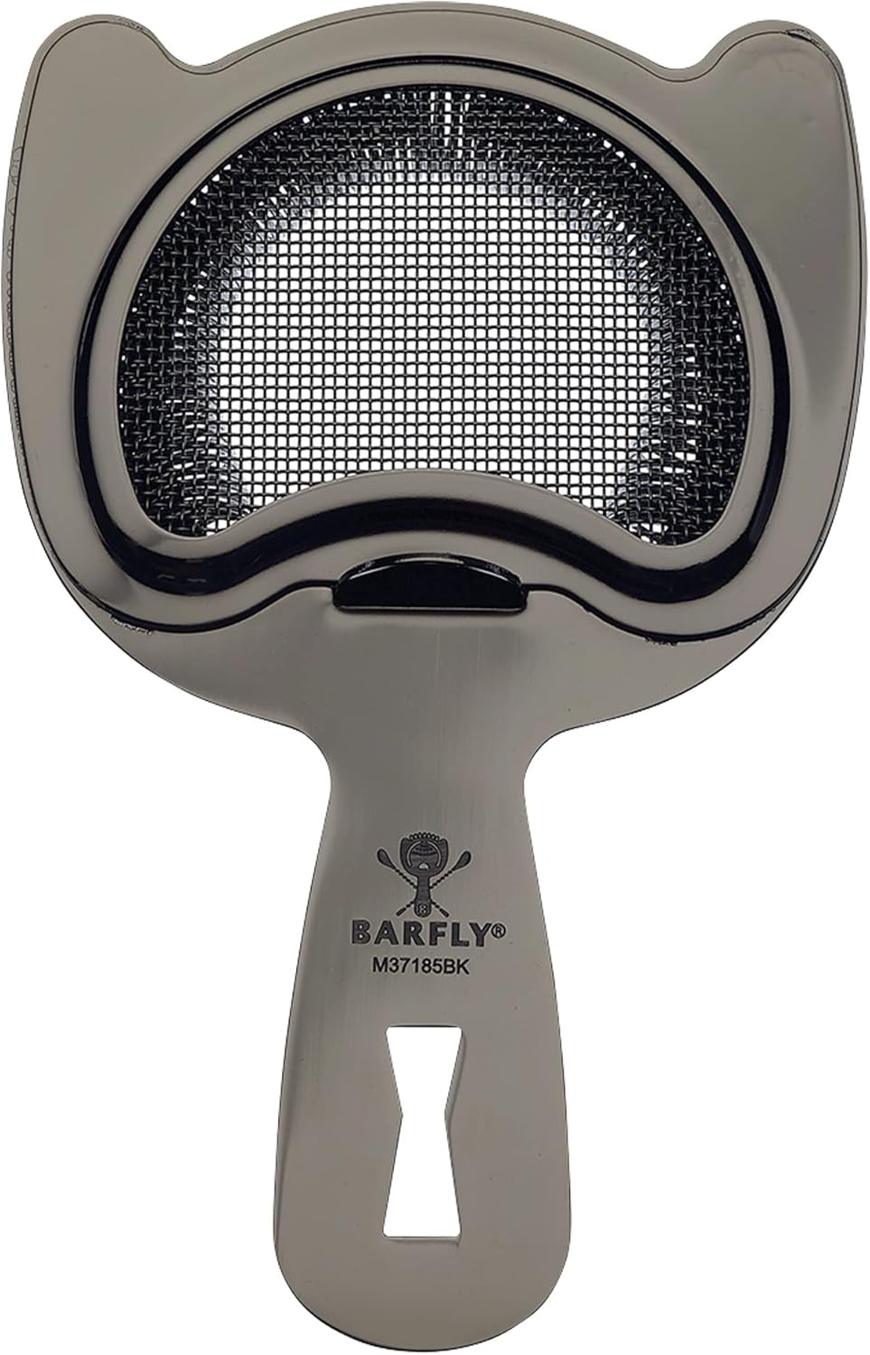 Barfly Fine Mesh Spring Strainer, Black - Thumbnail 2