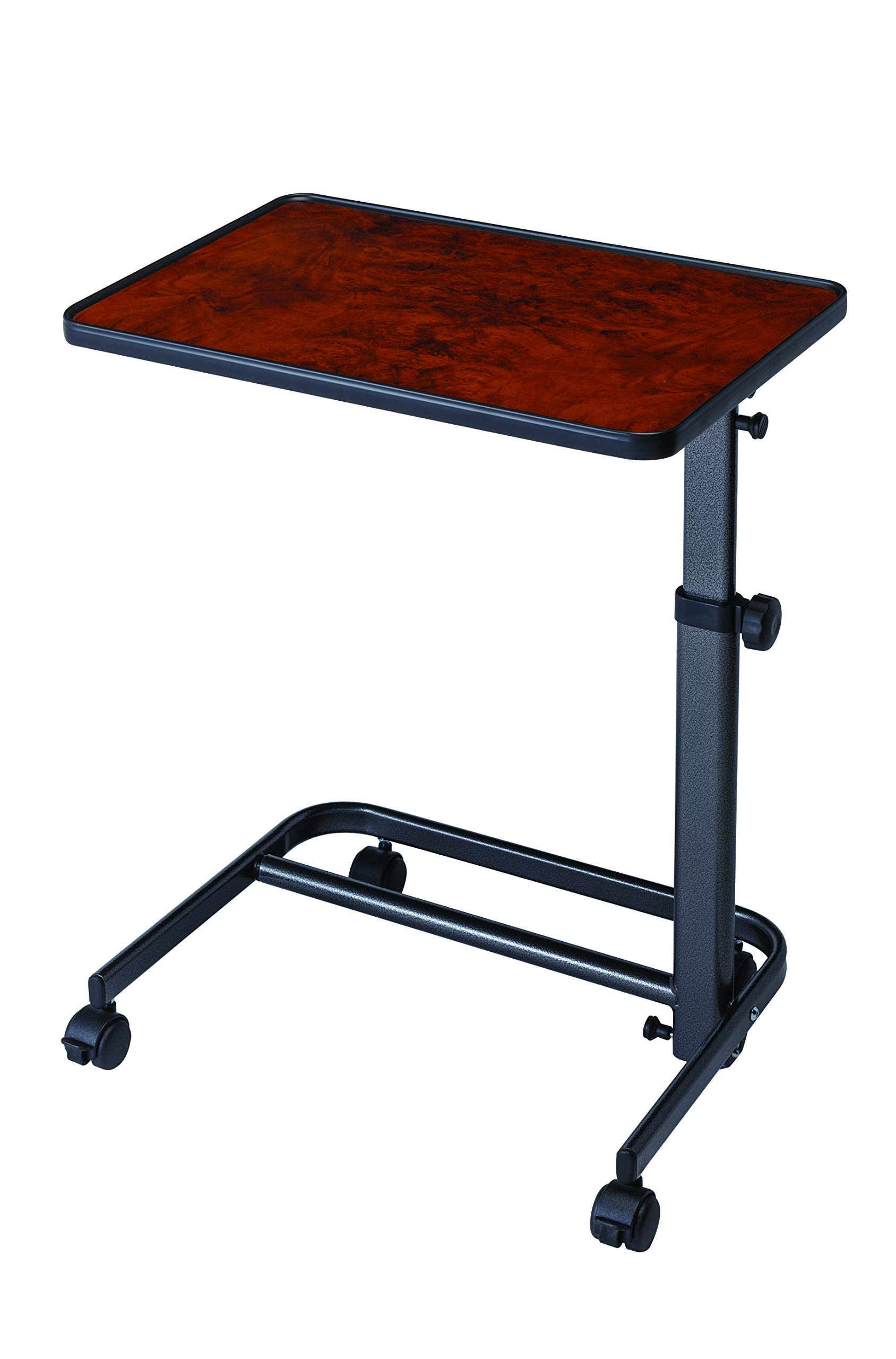 Table d'appoint pour Lit ou Canapé, Couleur Noix, Plateau de table 40 x 60 cm